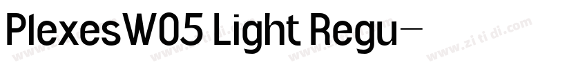 PlexesW05 Light Regu字体转换